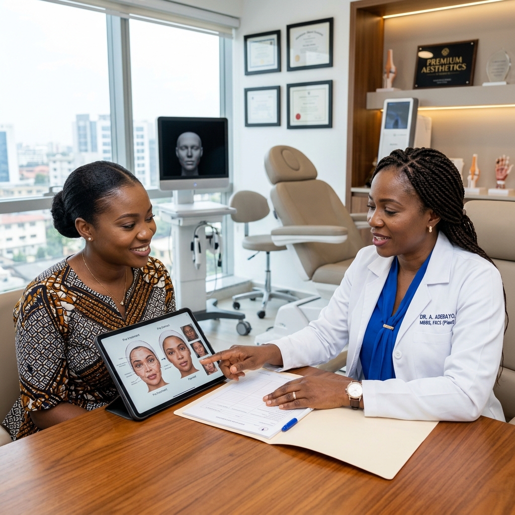 Plastic Surgery Consultation at Refine Skin & Body Clinic Kampala.